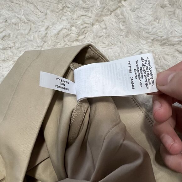 J. Crew Women's Tall Kate Straight-Leg Stretch Pant BP376 Beige Size 14T - Picture 10 of 16